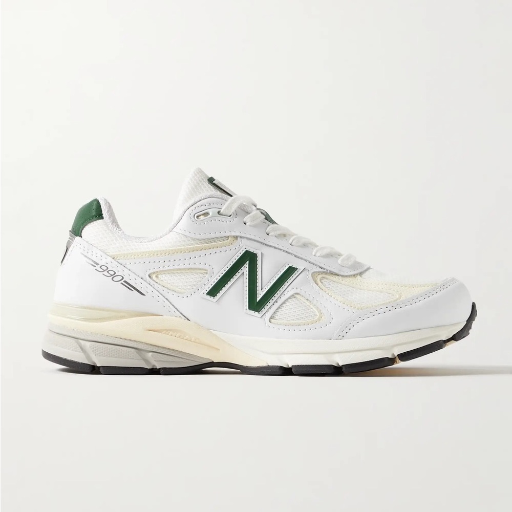 NEW BALANCE | 990v4 leather and mesh sneakers